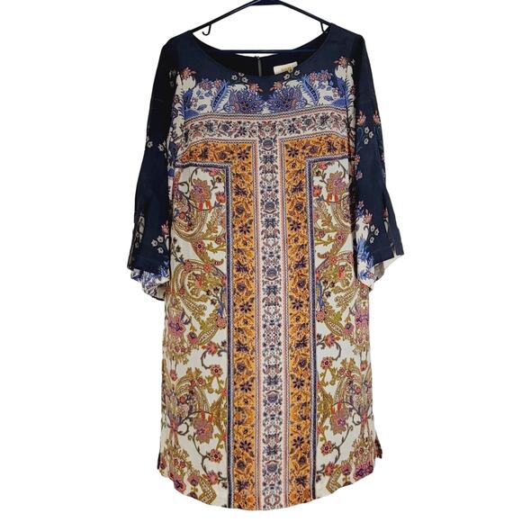 New Maeve by Anthropologie Barcelona floral print silk midi dress size 4 Boho - Picture 1 of 10